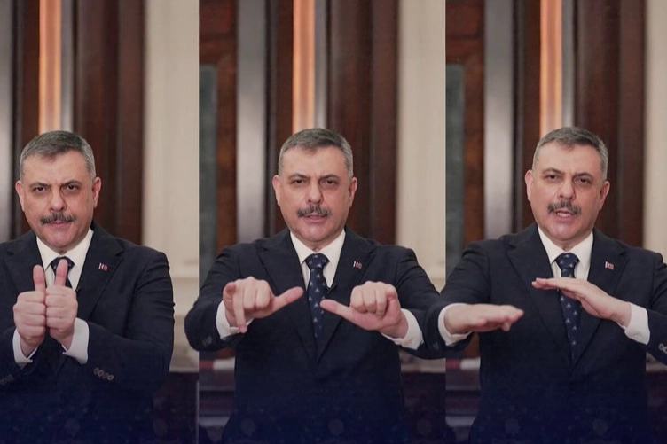Bakan &Ccedil;ift&ccedil;i&rsquo;den &ouml;zel işaret dilli mesaj... Birlikte aynı milletin fertleriyiz