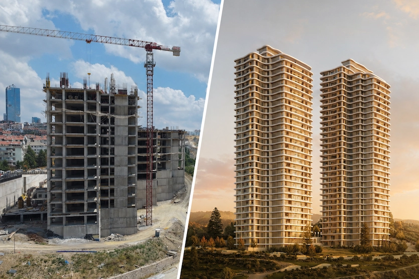 Ankara&rsquo;nın merkezine 32 katlı ikiz ultra l&uuml;ks rezidans