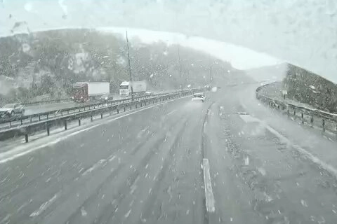 Ankara&ndash;Bolu hattında kar mesaisi