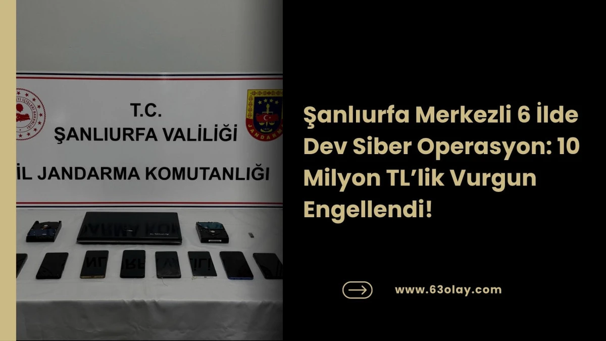 6 İlde Siber Alarm! Şanlıurfa Jandarması Yatırım Dolandırıcılarını &Ccedil;&ouml;kertti