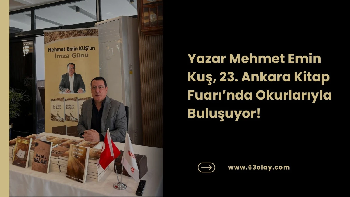 Ankara Kitap Fuarı&rsquo;nda Mehmet Emin Kuş R&uuml;zgarı Esecek!