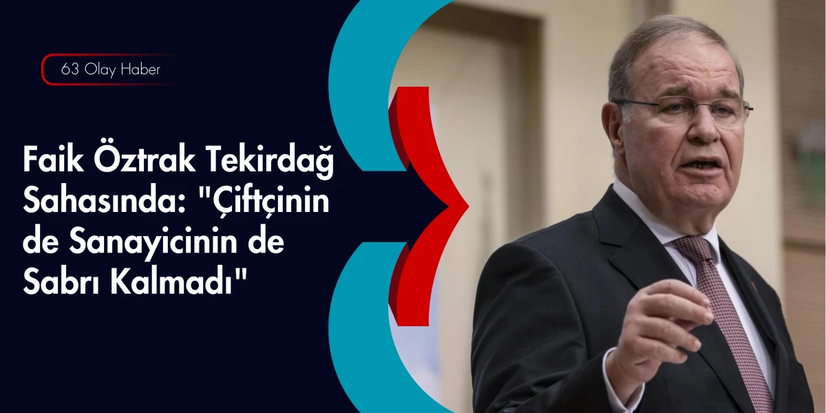 Ankara'da Değil, Trakya'nın &Ccedil;amurlu Yolundayız!