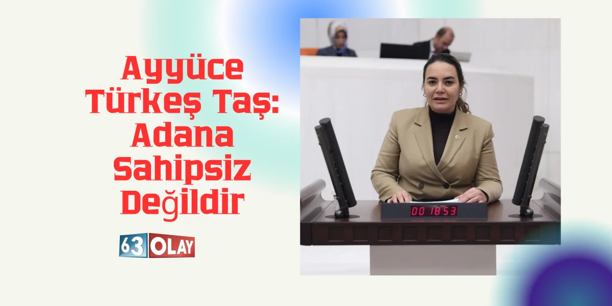 Ayy&uuml;ce T&uuml;rkeş Taş: Adana&rsquo;nın Hakkını Aramak, T&uuml;rk Milliyet&ccedil;iliğinin Gereğidir