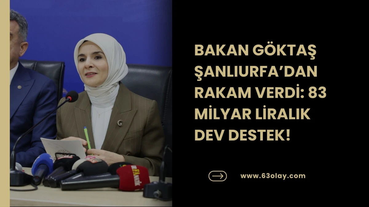 BAKAN G&Ouml;KTAŞ: ŞANLIURFA&rsquo;DA 7 BİN 263 &Ccedil;İFT EVLİLİK KREDİSİNDEN YARARLANDI