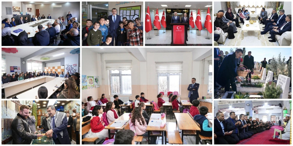 BAKAN TEKİN, ŞANLIURFA'DA &Ccedil;EŞİTLİ ZİYARETLER GER&Ccedil;EKLEŞTİRDİ