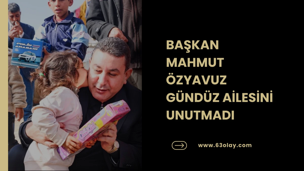 BAŞKAN &Ouml;ZYAVUZ'DAN HALİL G&Uuml;ND&Uuml;Z'&Uuml;N AİLESİNE ANLAMLI ZİYARET