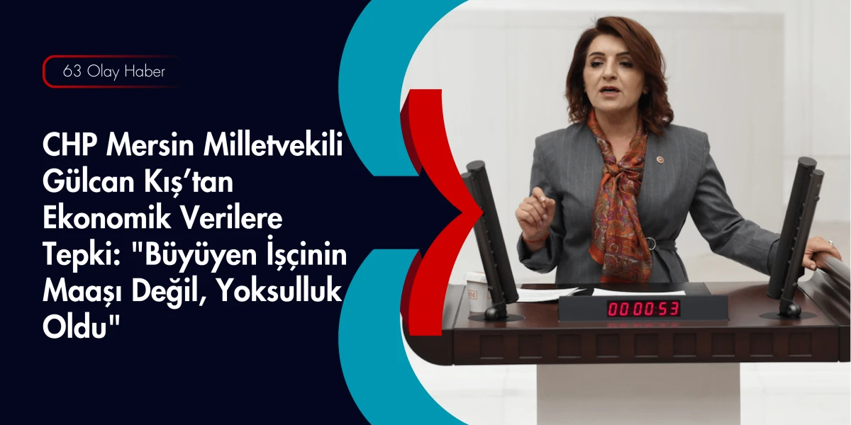 CHP'li G&uuml;lcan Kış'tan Ekonomi &Ccedil;ıkışı: Vatandaş Refahı Değil, Yoksulluğu Hissediyor