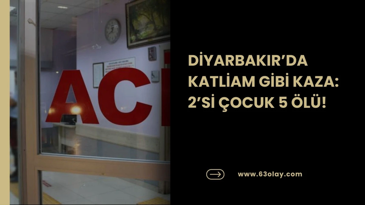 Diyarbakır-Mardin Yolunda Can Pazarı: 5 &Ouml;l&uuml;, 2 Yaralı