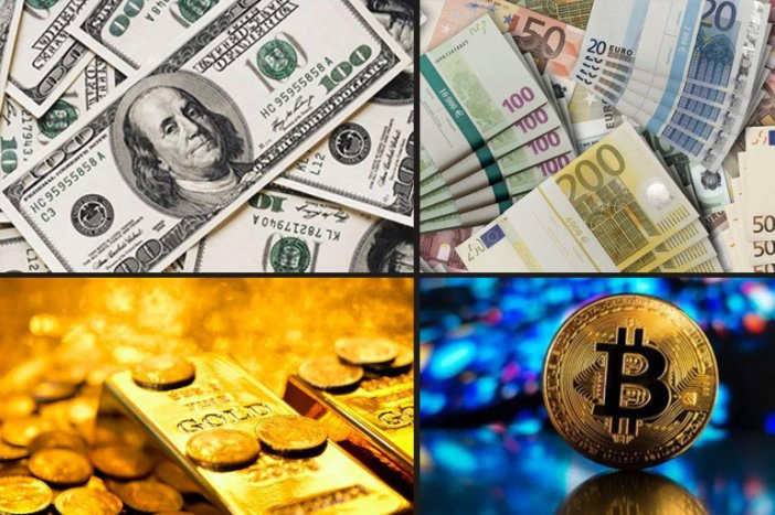 Dolar, Euro, Sterlin, Yen, altın, gümüş, brent petrol ve kripto paralarda son durum