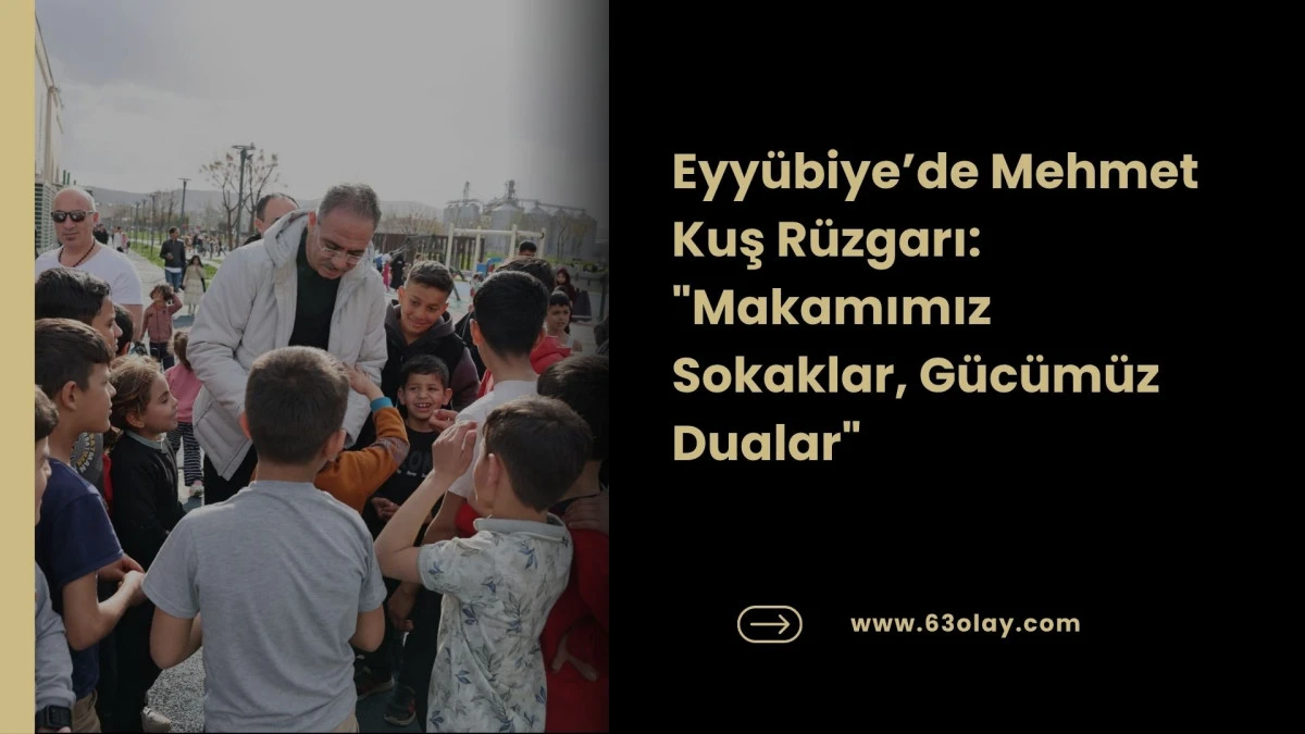 Gen&ccedil;liğin Başkanı Mehmet Kuş: Eyy&uuml;biye Sporun Merkezi Oluyor