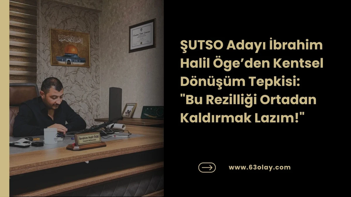 İnşaat M&uuml;hendisi &Ouml;ge&rsquo;den TOKİ&rsquo;ye Şanlıurfa Eleştirisi