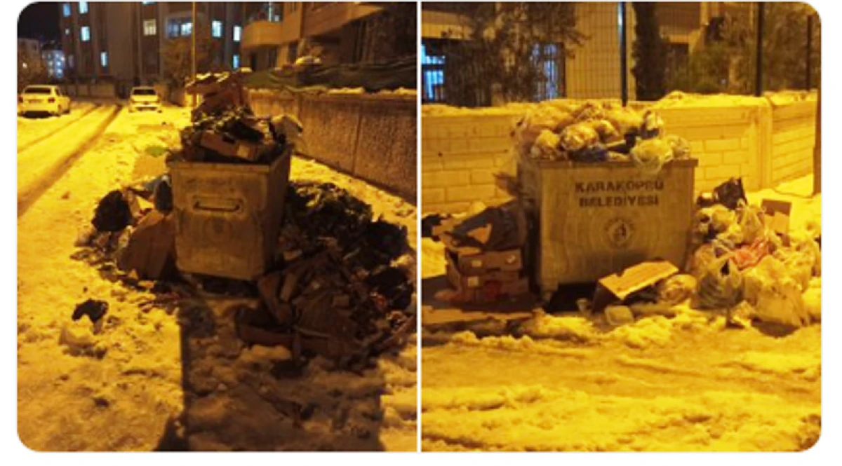 KARAK&Ouml;PR&Uuml;&rsquo;DE HİZMET BUZ TUTTU: SOKAKLAR &Ccedil;&Ouml;P DAĞLARINA TESLİM!