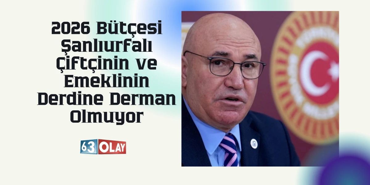 Mahmut Tanal: Şanlıurfa&rsquo;yı Kaderine Terk Etmeyin
