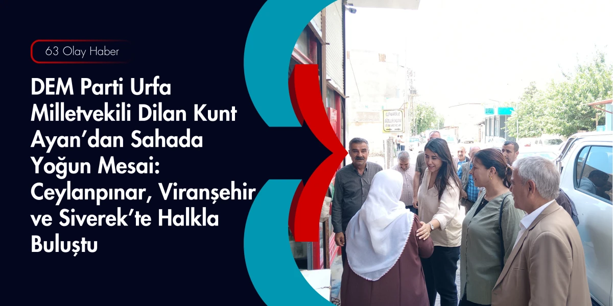 Milletvekili Dilan Kunt Ayan Ceylanpınar, Viranşehir ve Siverek Sokaklarındaydı