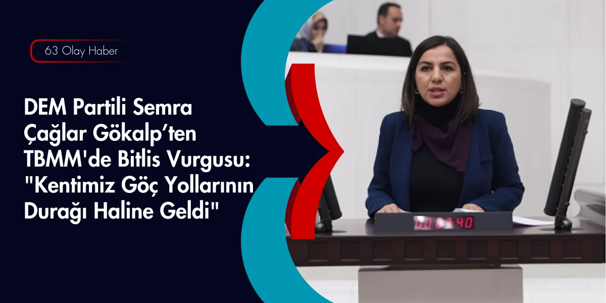 Milletvekili Semra &Ccedil;ağlar G&ouml;kalp, Bitlis İ&ccedil;in Altyapı ve İstihdam &Ccedil;ağrısı Yaptı