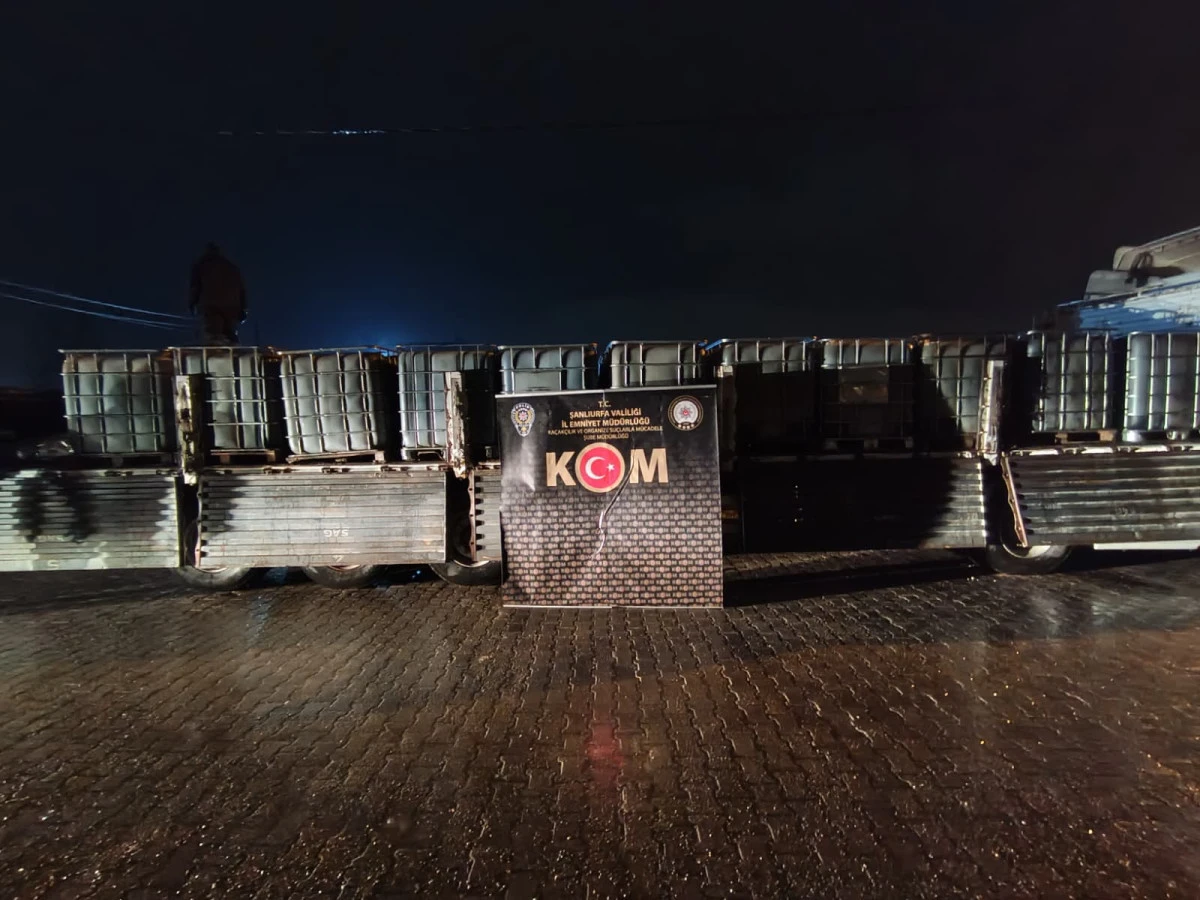 Şanlıurfa Emniyeti&rsquo;nden Dev Ka&ccedil;ak Akaryakıt Operasyonu