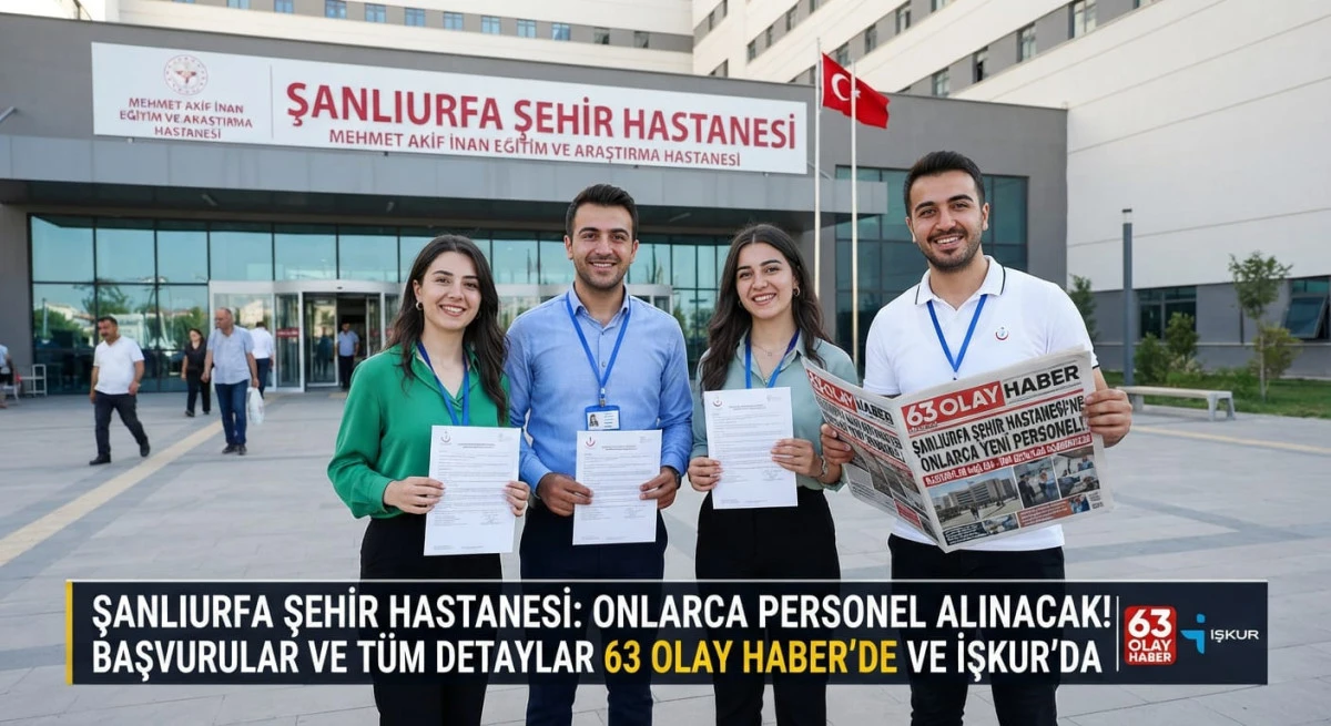 Şanlıurfa Şehir Hastanesi&rsquo;ne 92 Personel Alınacak: Başvurularda Son G&uuml;nler!