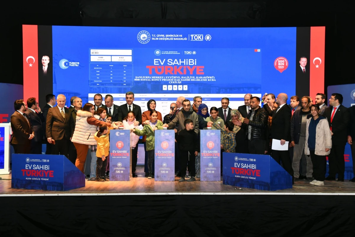 ŞANLIURFA&rsquo;DA 13 BİN 790 SOSYAL KONUT KURASI &Ccedil;EKİLDİ