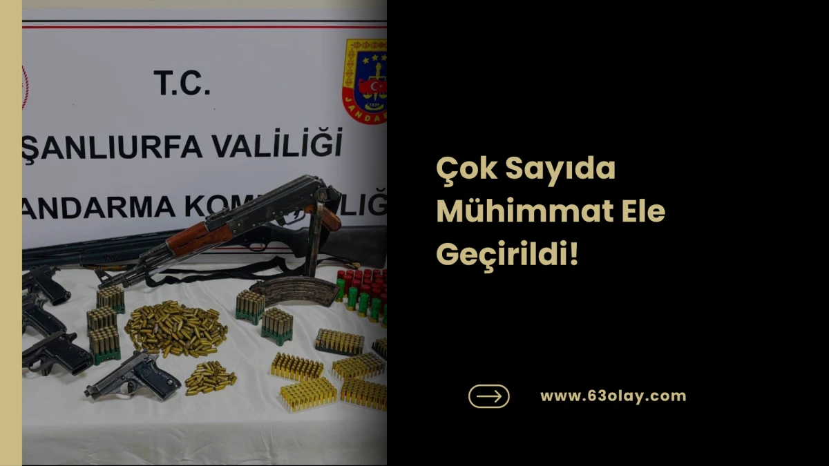Şanlıurfa&rsquo;da Silah Ka&ccedil;ak&ccedil;ılarına Darbe