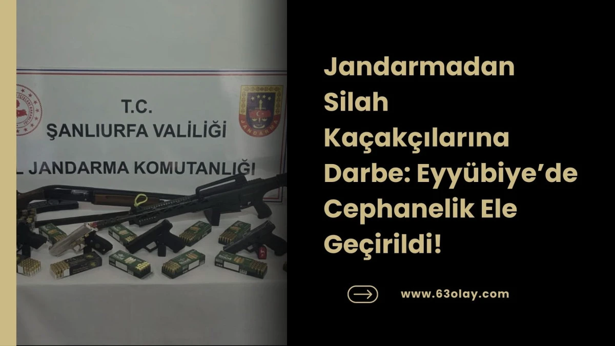 Şanlıurfa&rsquo;da Silah Operasyonu: Jandarma G&ouml;z A&ccedil;tırmıyor!