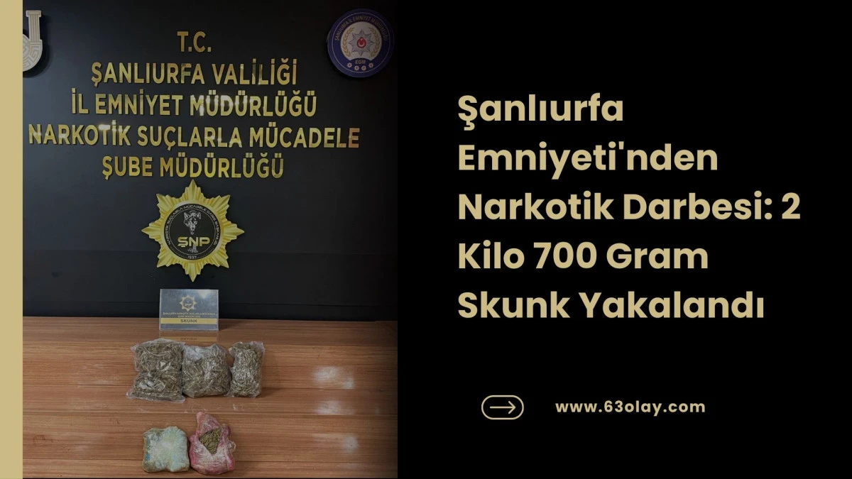 Şanlıurfa&rsquo;da Zehir Tacirlerine Ge&ccedil;it Yok: 2 G&ouml;zaltı!