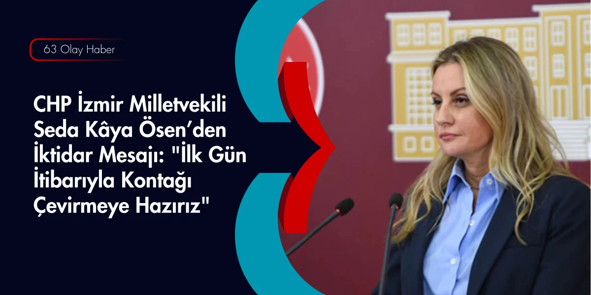 Seda K&acirc;ya &Ouml;sen: İktidarımızın İlk G&uuml;n&uuml;nde &Ccedil;&ouml;z&uuml;m Planımız Hazır