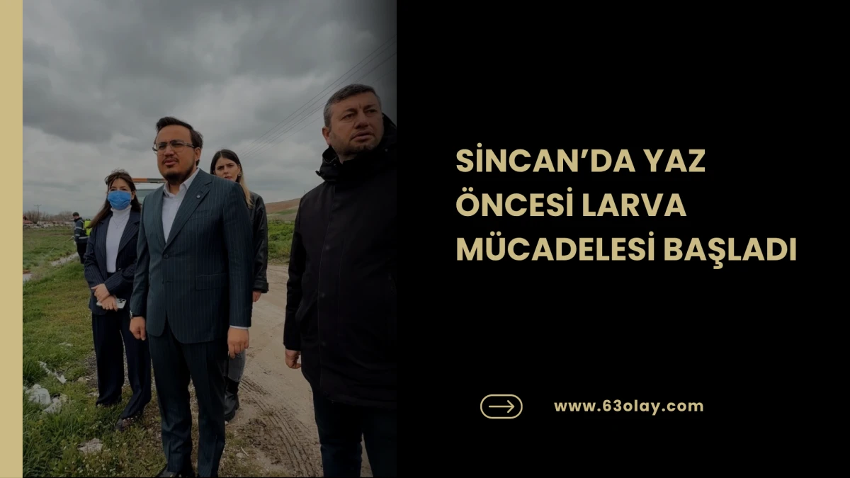 SİNCAN&rsquo;DA YAZ &Ouml;NCESİ LARVA M&Uuml;CADELESİ BAŞLADI