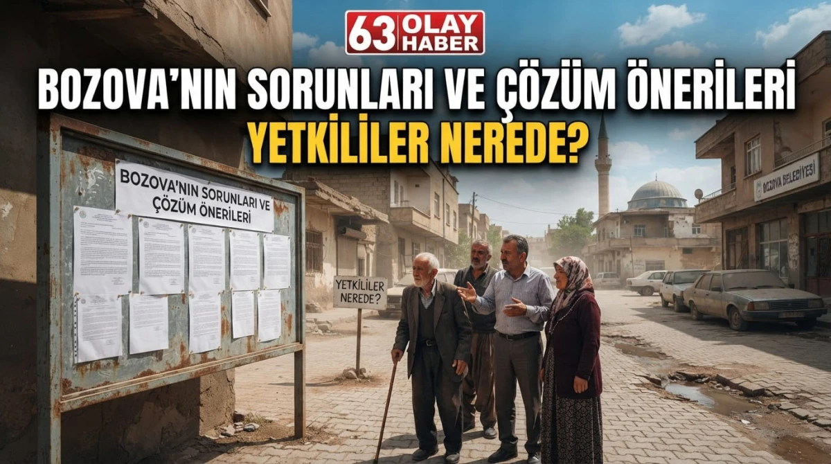 Su ve Fıstık Diyarı Bozova&rsquo;da &Ccedil;&ouml;z&uuml;m Bekleyen Sorunlar Haberimizde