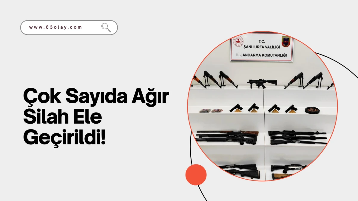 Viranşehir&rsquo;de Silah Ka&ccedil;ak&ccedil;ılarına Darbe