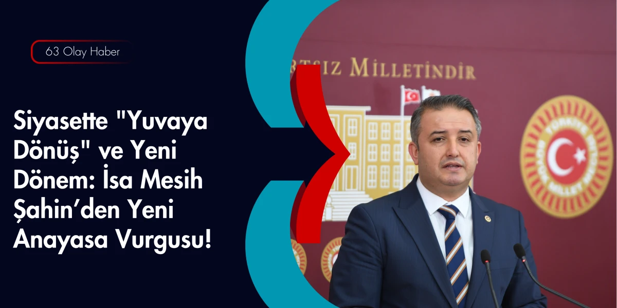 Yeni Anayasa &Ccedil;alışmalarında Kritik İsim: İsa Mesih Şahin Komisyon G&ouml;revine Başladı